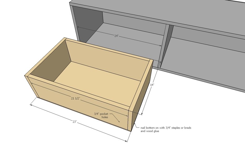Farmhouse Storage Bed with Drawers (Twin and Full) — step 7