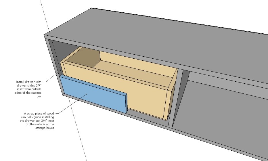 Farmhouse Storage Bed with Drawers (Twin and Full) — step 8