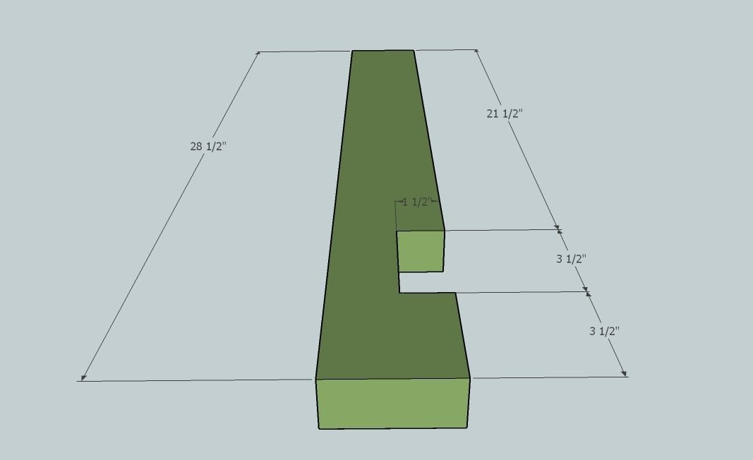 Farmhouse Table — step 1