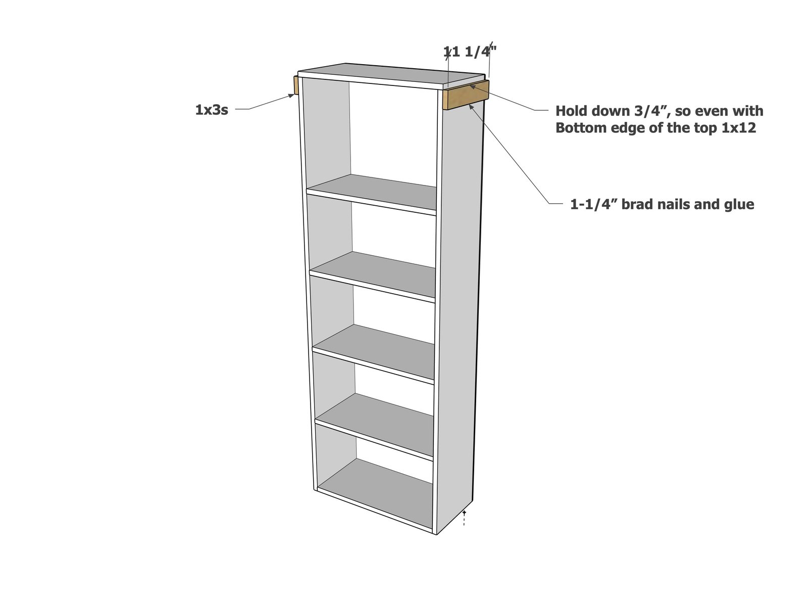 The Favorite Bookshelf — step 3