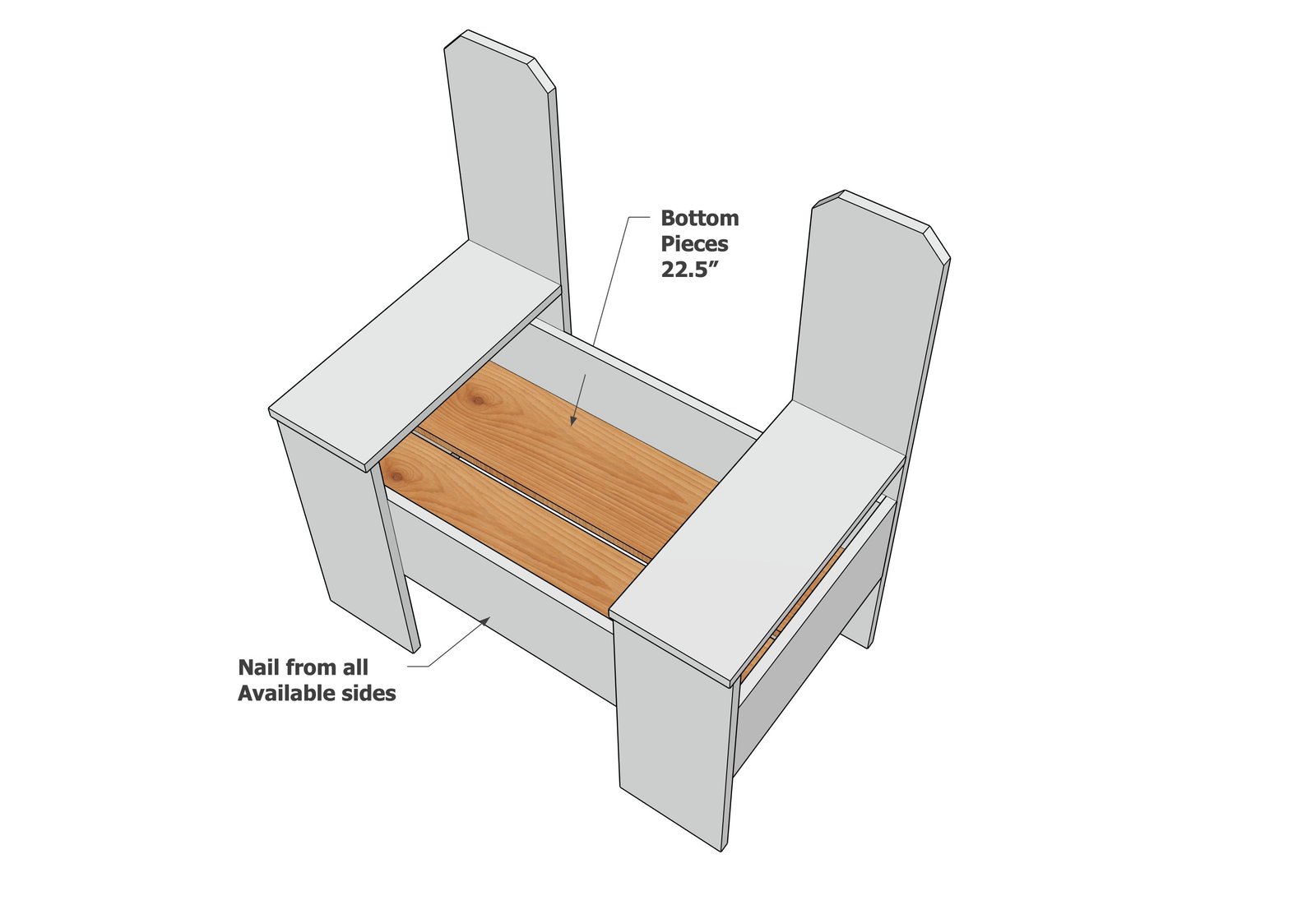 Fence Picket Bench Planter — step 5