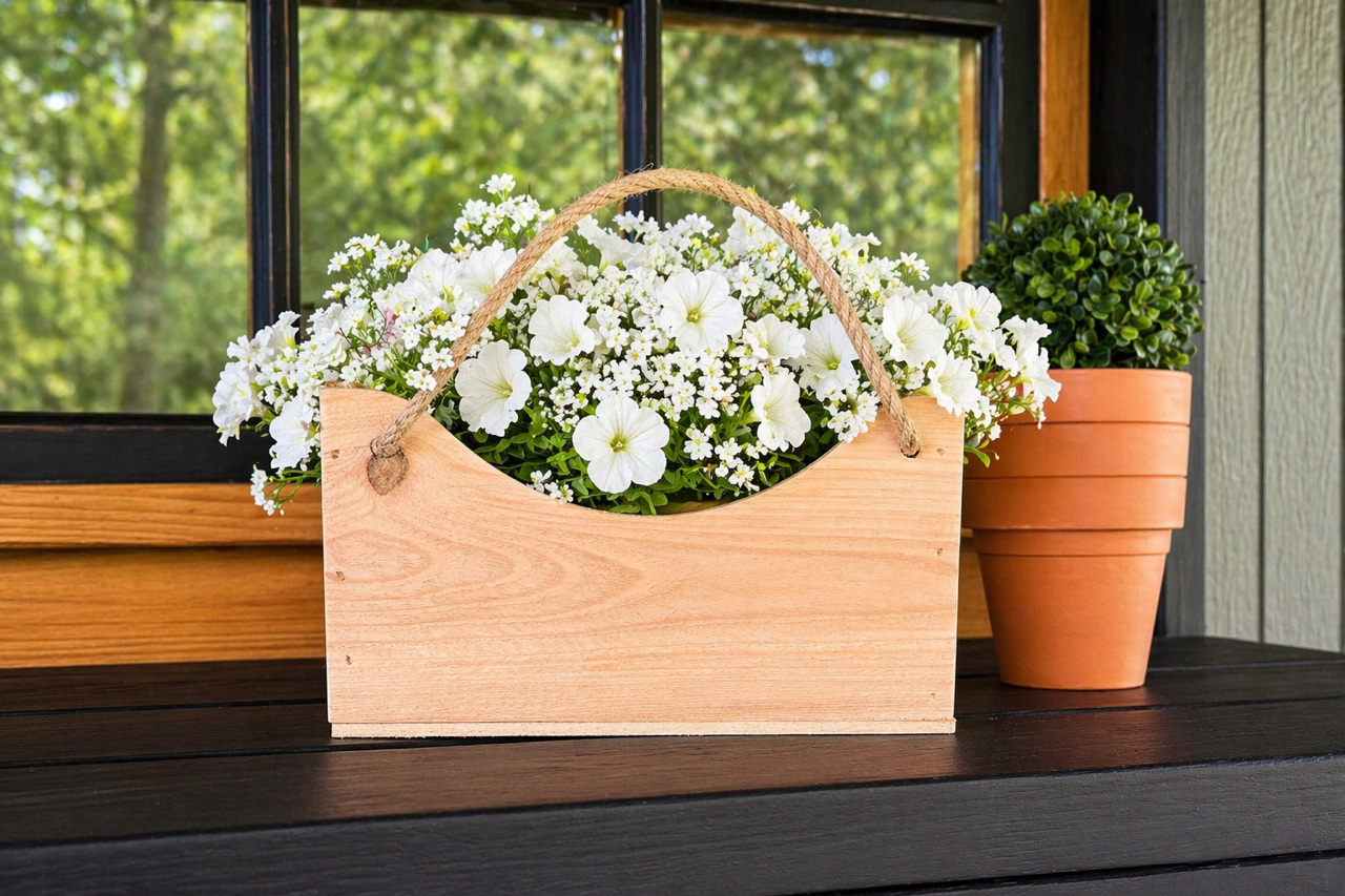 Fence Picket Wood Gift Tote