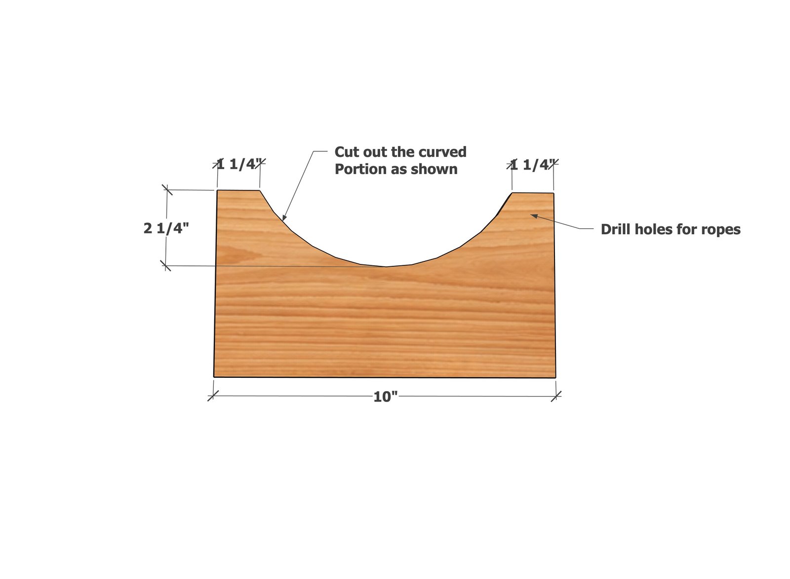 Fence Picket Wood Gift Tote — step 2