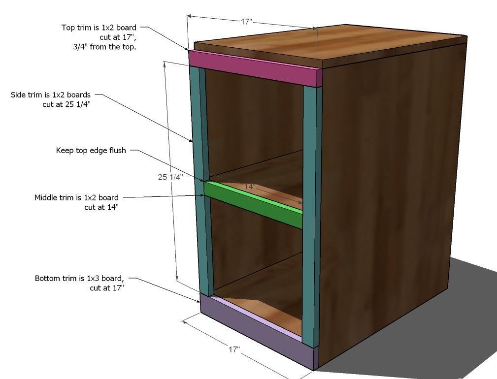 File Base for the Classic Storage Wall System Desk — step 3