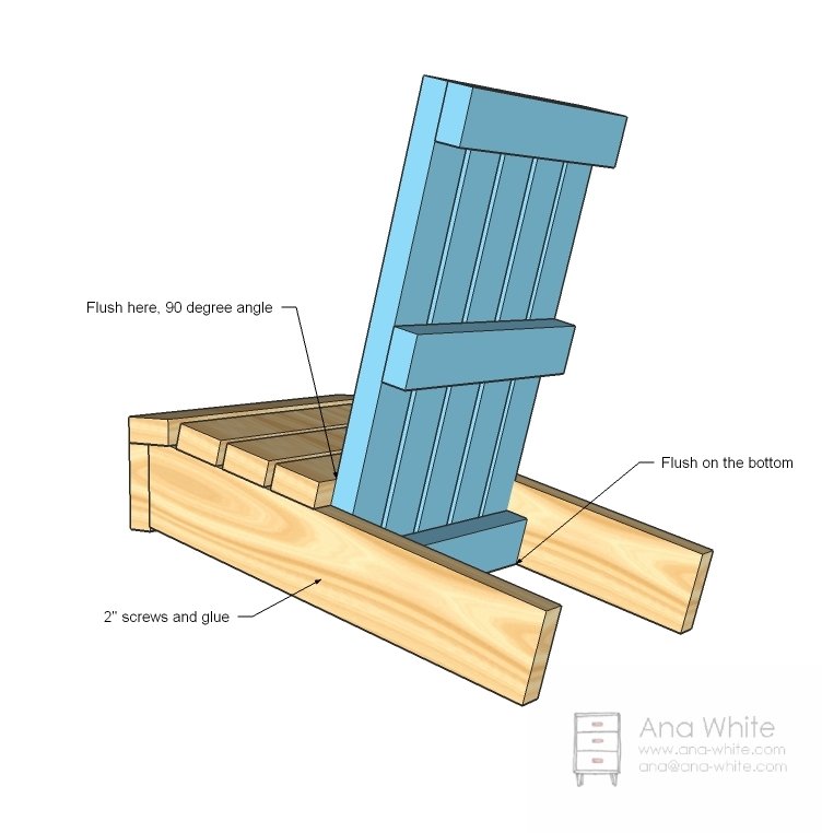 Fiona's Doll Adirondack Chair — step 5