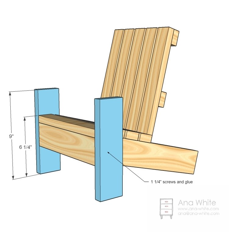 Fiona's Doll Adirondack Chair — step 6