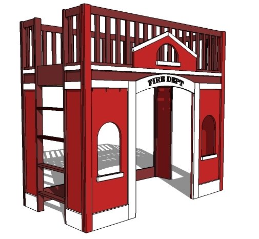 Fire Station Loft Bed — step 17