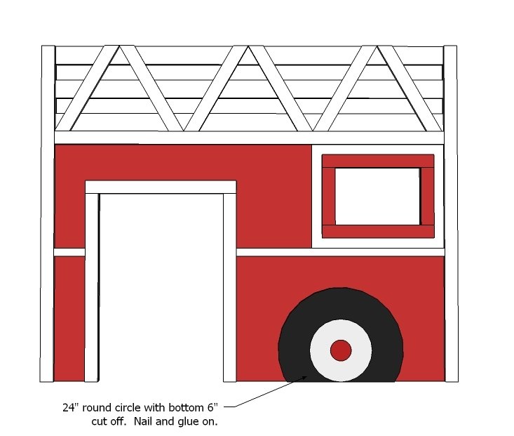 Fire Truck Loft Bed — step 9