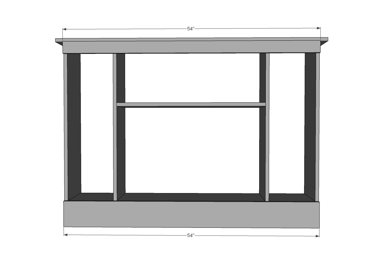 Fireplace TV Stand with Hidden Storage — step 2