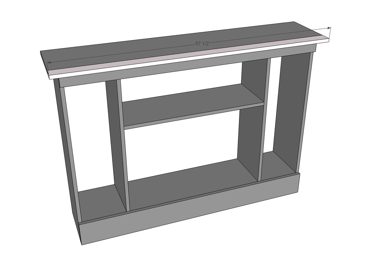 Fireplace TV Stand with Hidden Storage — step 3