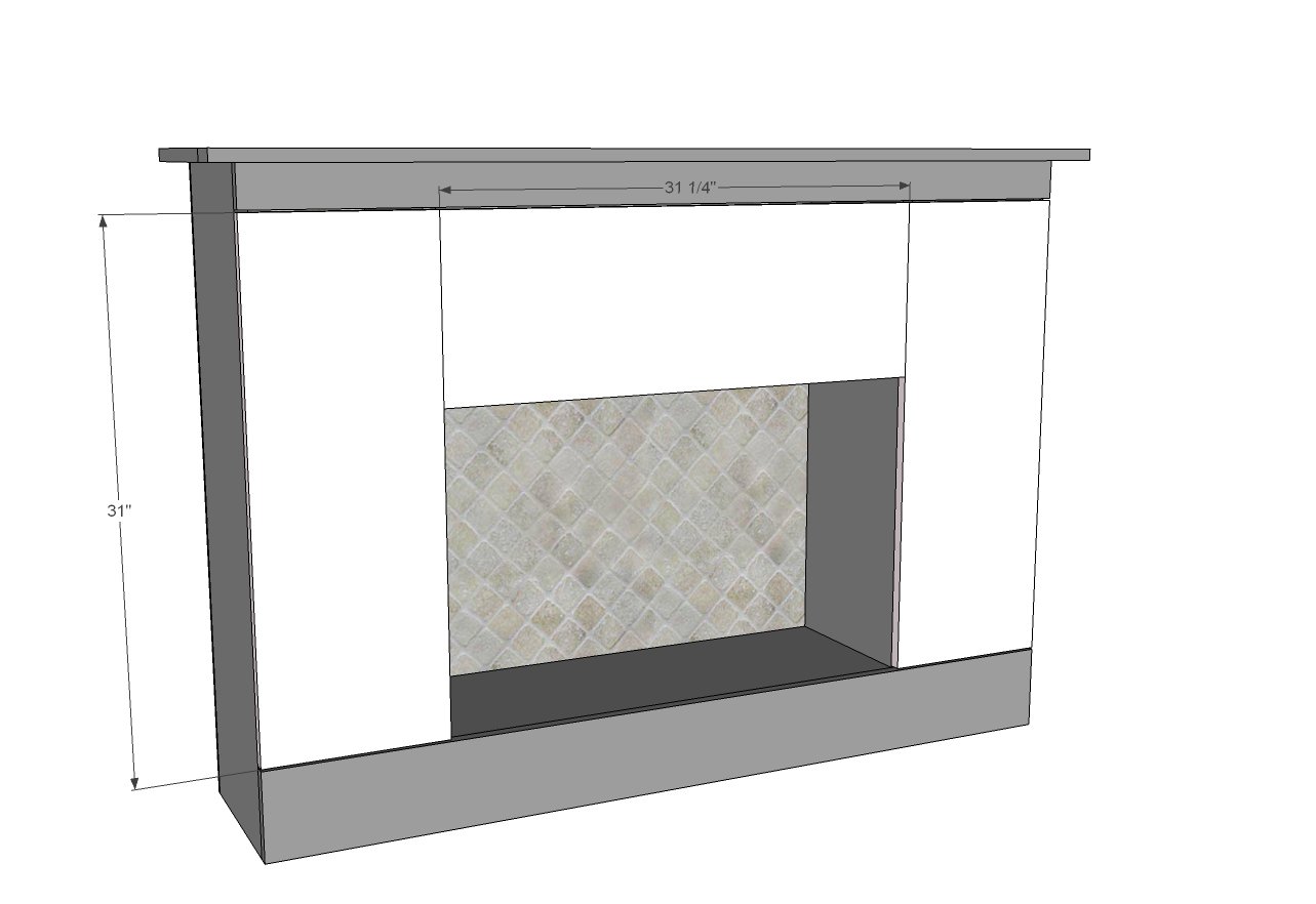 Fireplace TV Stand with Hidden Storage — step 4