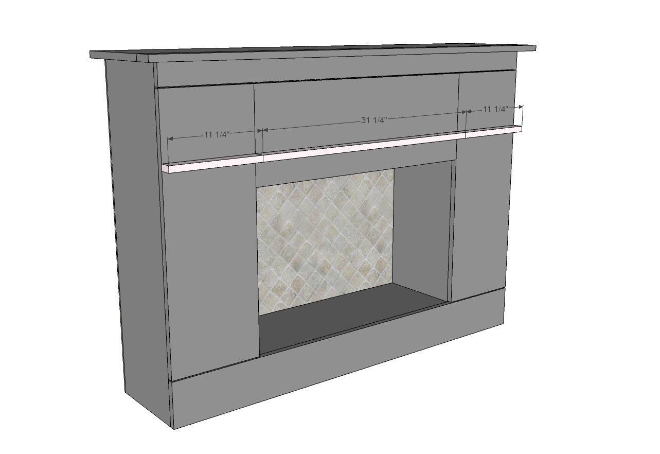 Fireplace TV Stand with Hidden Storage — step 5