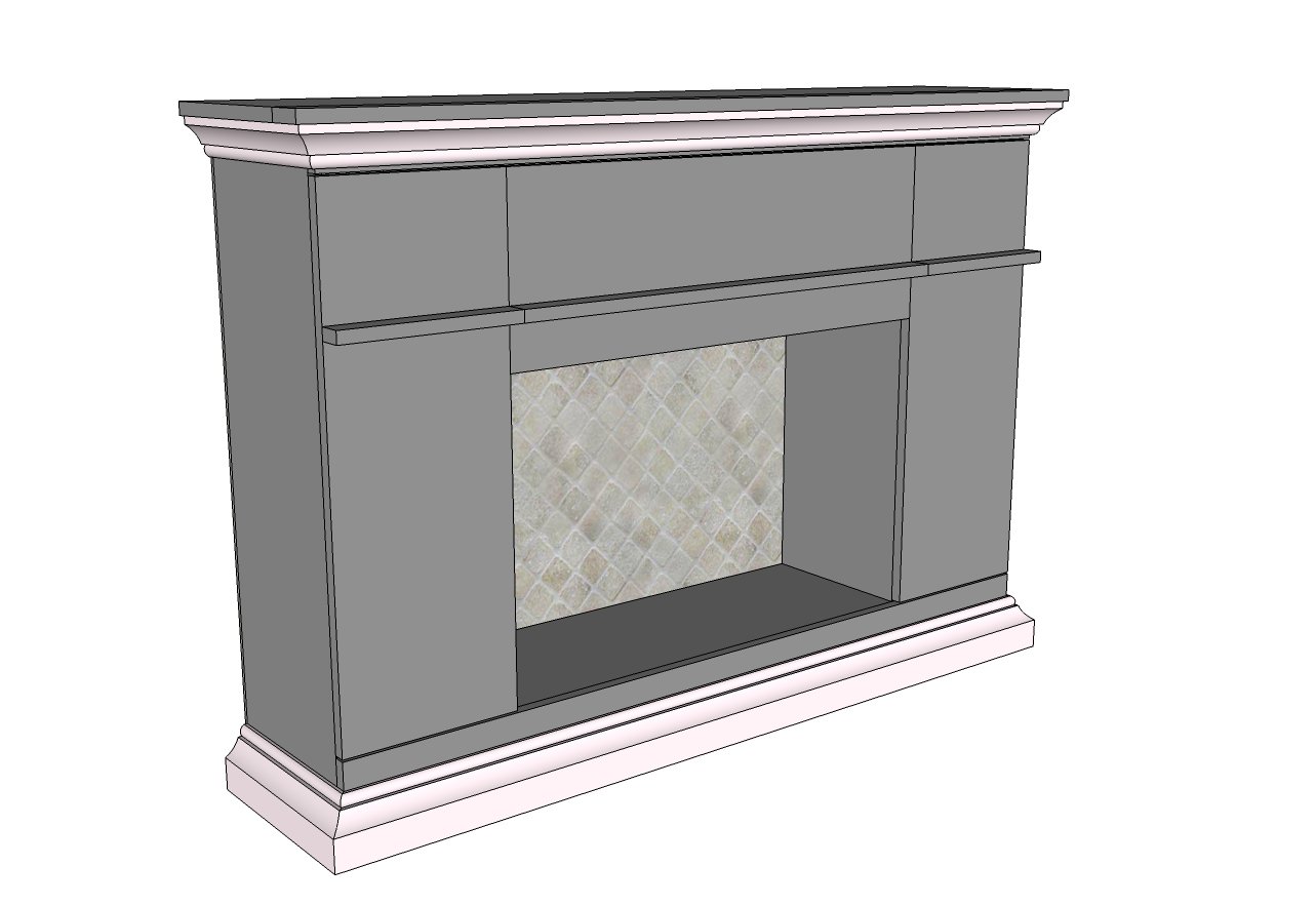 Fireplace TV Stand with Hidden Storage — step 6
