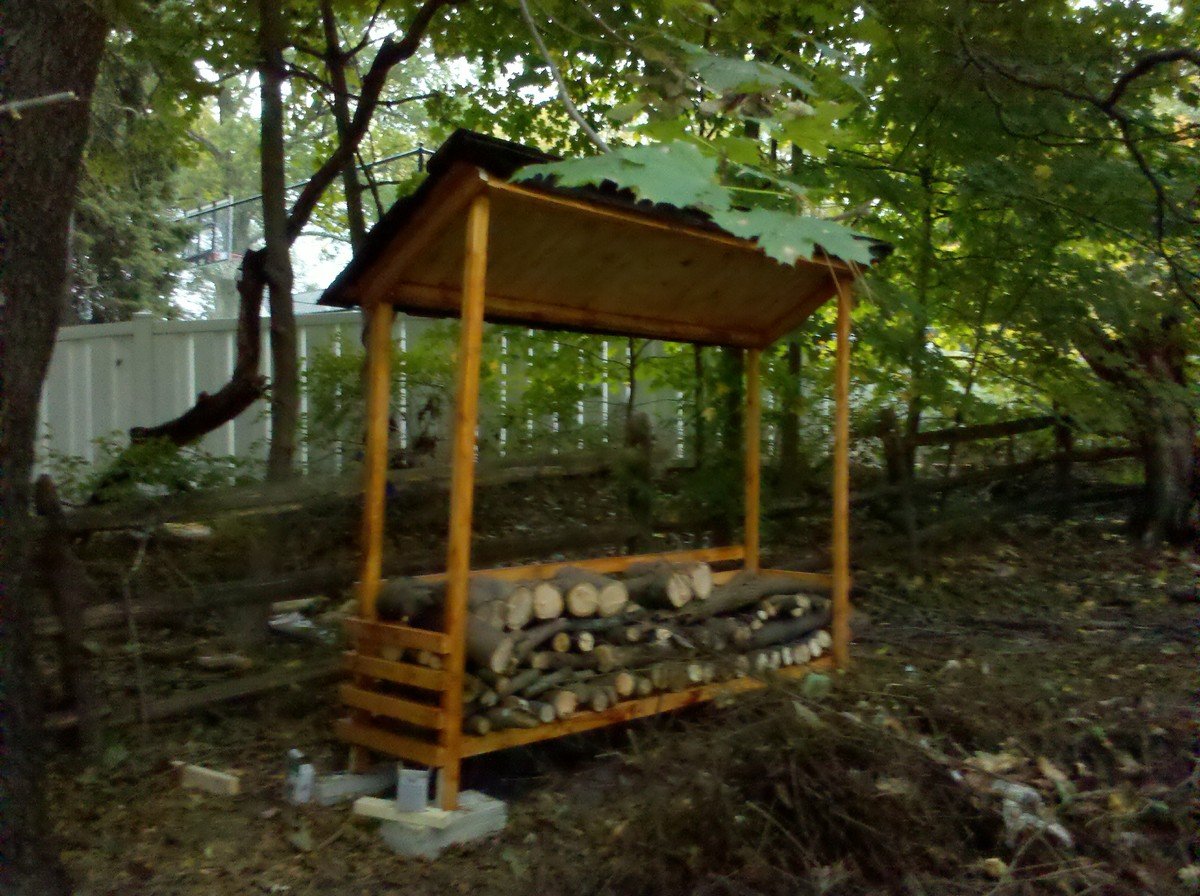 Firewood shed — step 8