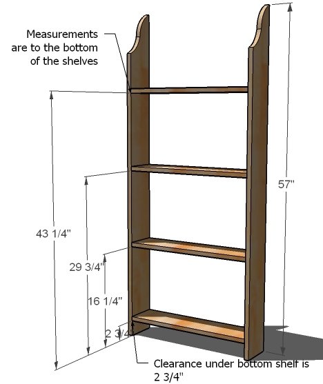 Flat Wall Book Shelves — step 2