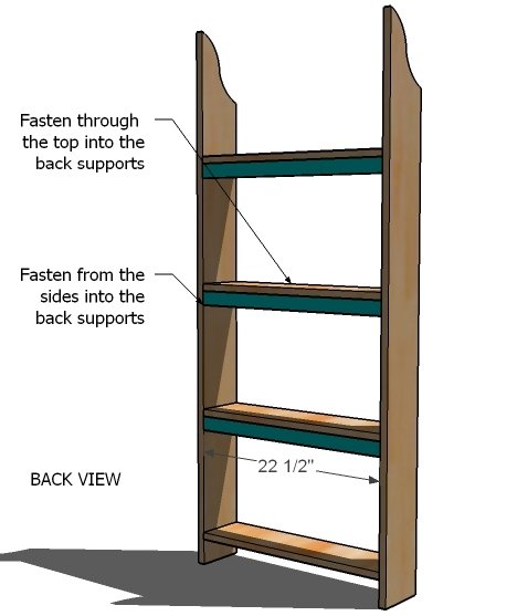 Flat Wall Book Shelves — step 3