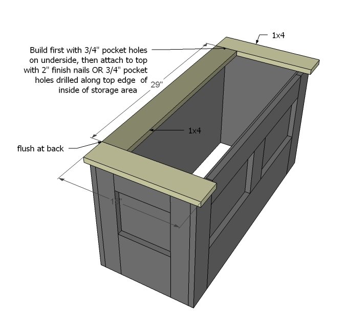 Flip Top Panel Bench — step 5