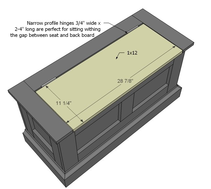 Flip Top Panel Bench — step 7
