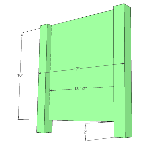 Flip Top Storage Bench with Cubbies — step 2