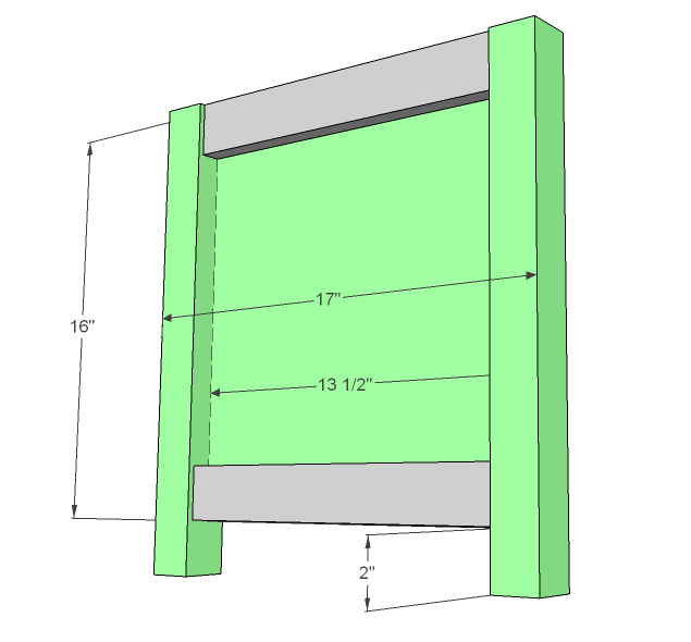 Flip Top Storage Bench with Cubbies — step 3