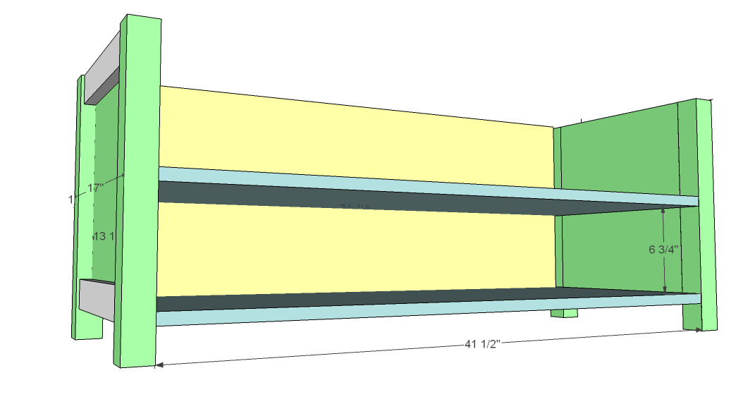 Flip Top Storage Bench with Cubbies — step 5