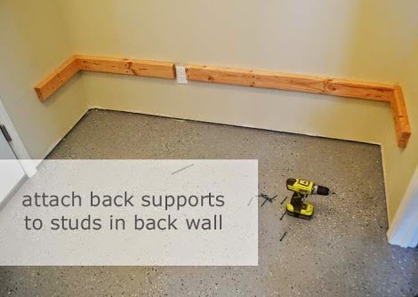 Floating Bench for Nook, Alclove or Closet — step 3