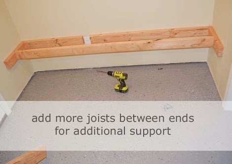 Floating Bench for Nook, Alclove or Closet — step 4