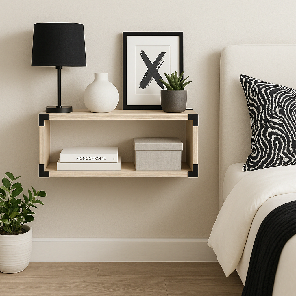 Floating Boxes Nightstand by More Like Home