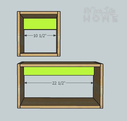 Floating Boxes Nightstand by More Like Home — step 2