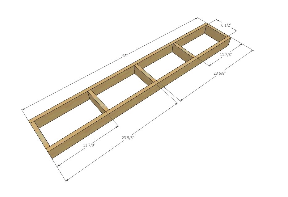 Floating Shelf with 1/4" Plywood Covering — step 1
