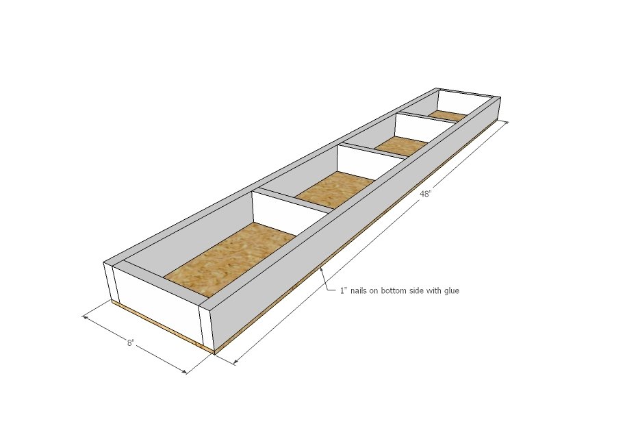 Floating Shelf with 1/4" Plywood Covering — step 2