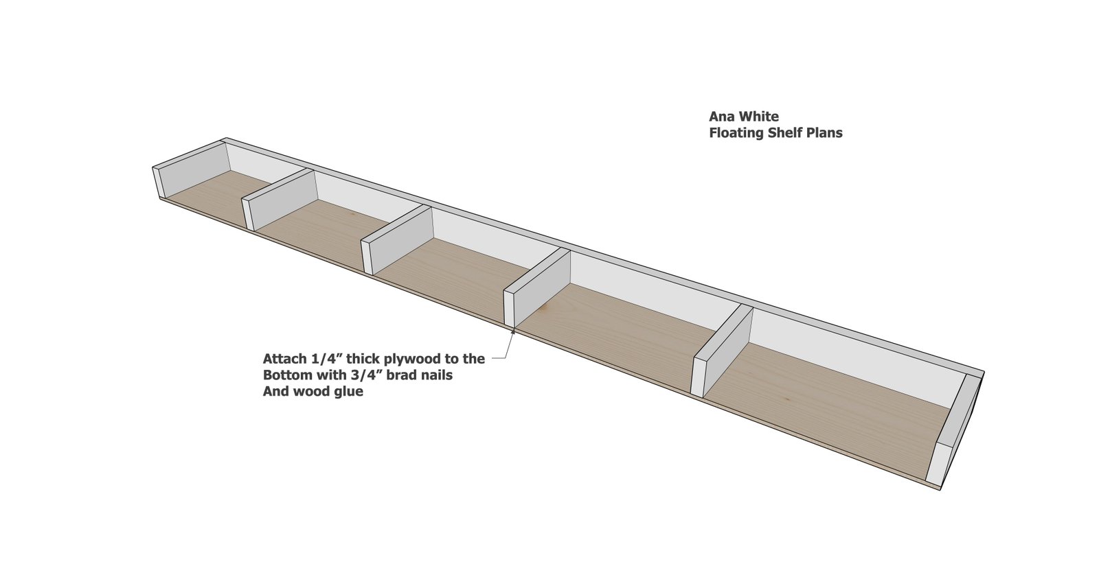 Floating Shelves — step 2