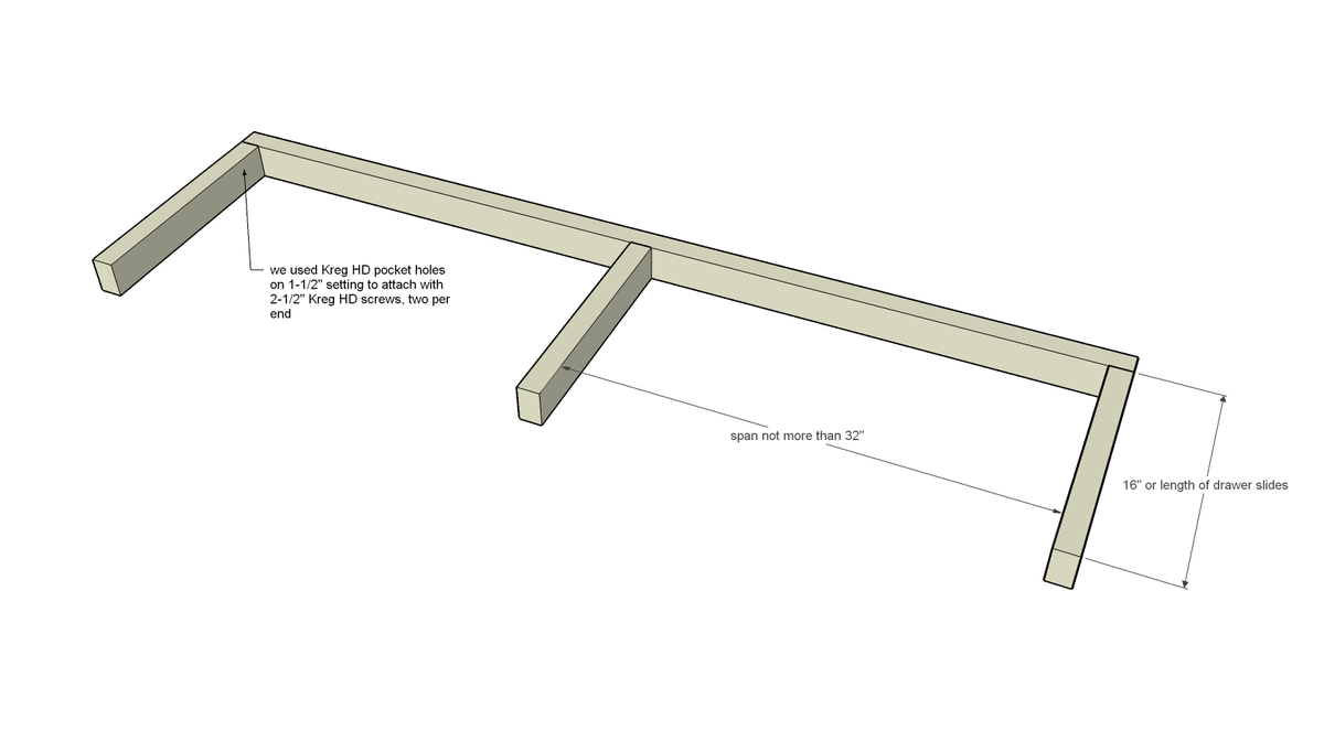 Floating Shelves Pull Out Drying Racks and Hanging Rods — step 2
