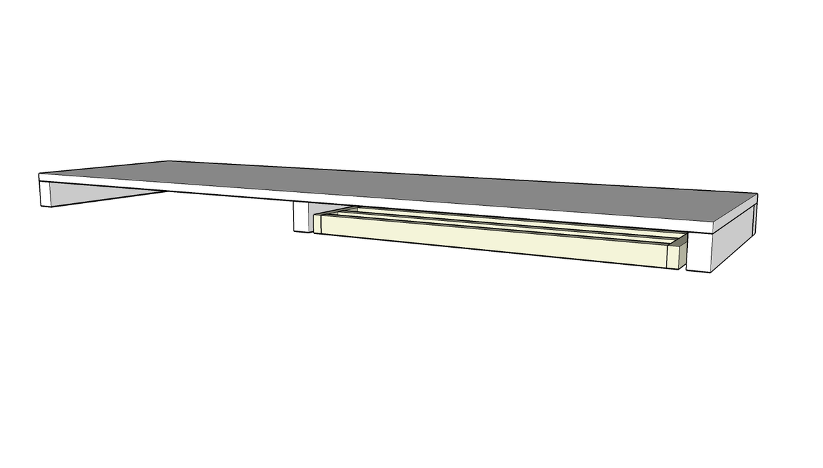 Floating Shelves Pull Out Drying Racks and Hanging Rods — step 5
