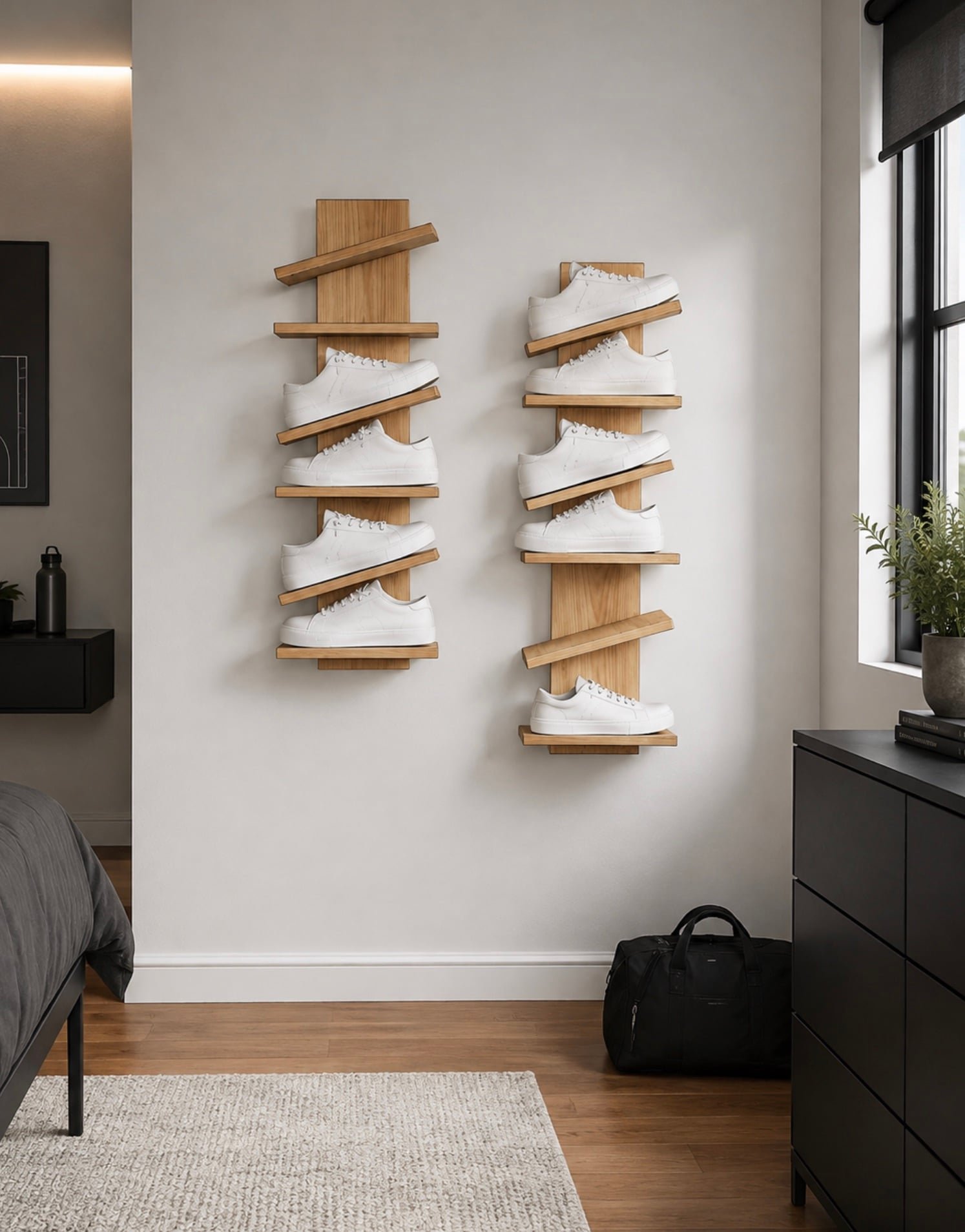Floating Shoe Display Rack