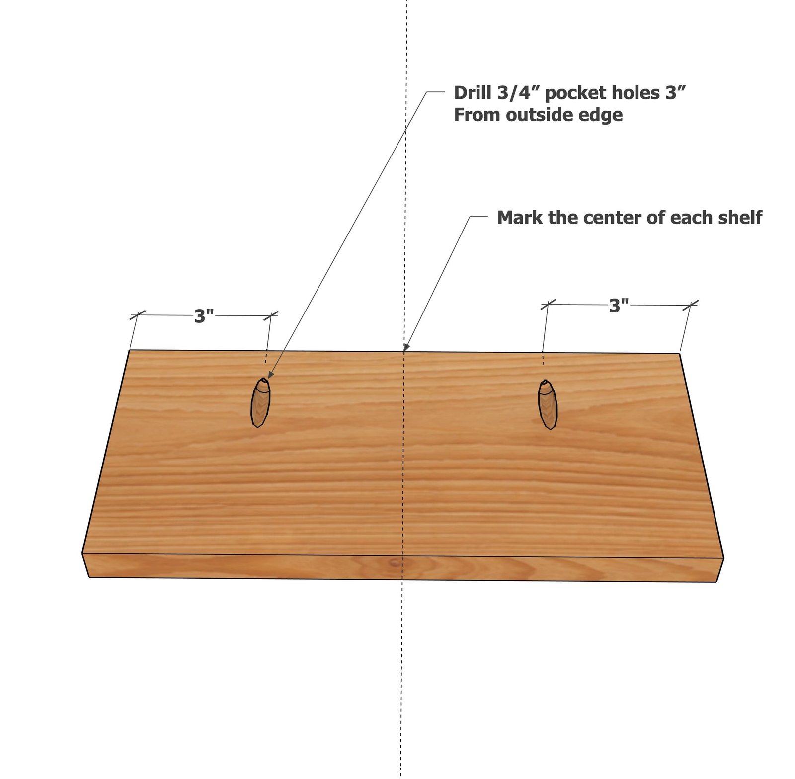 Floating Shoe Display Rack — step 2