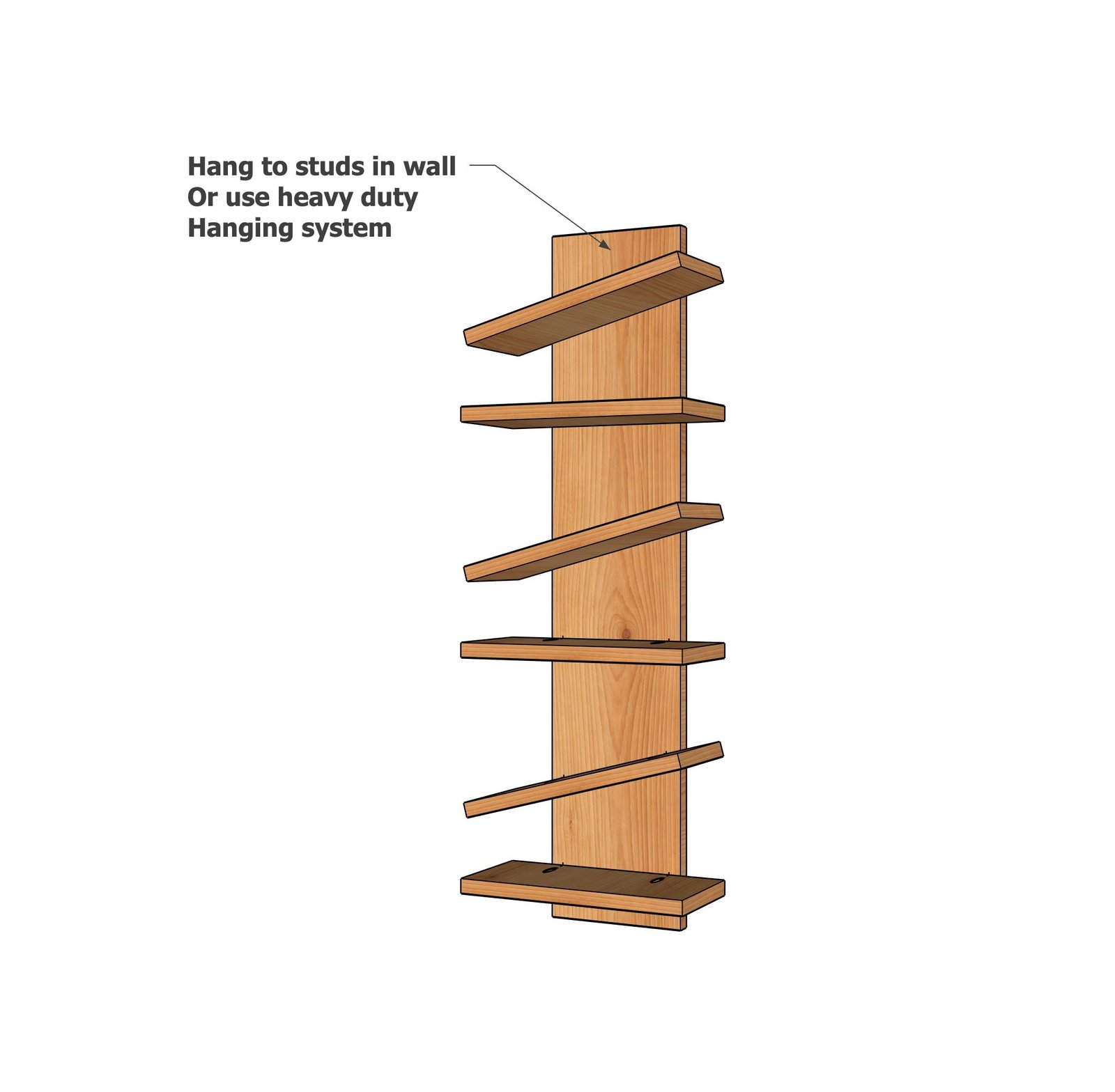 Floating Shoe Display Rack — step 4