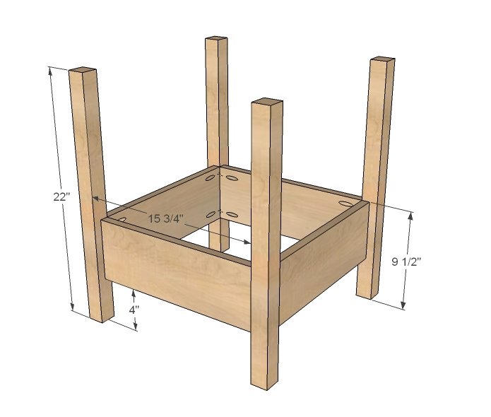 Flower Shaped Storage Play Table — step 4