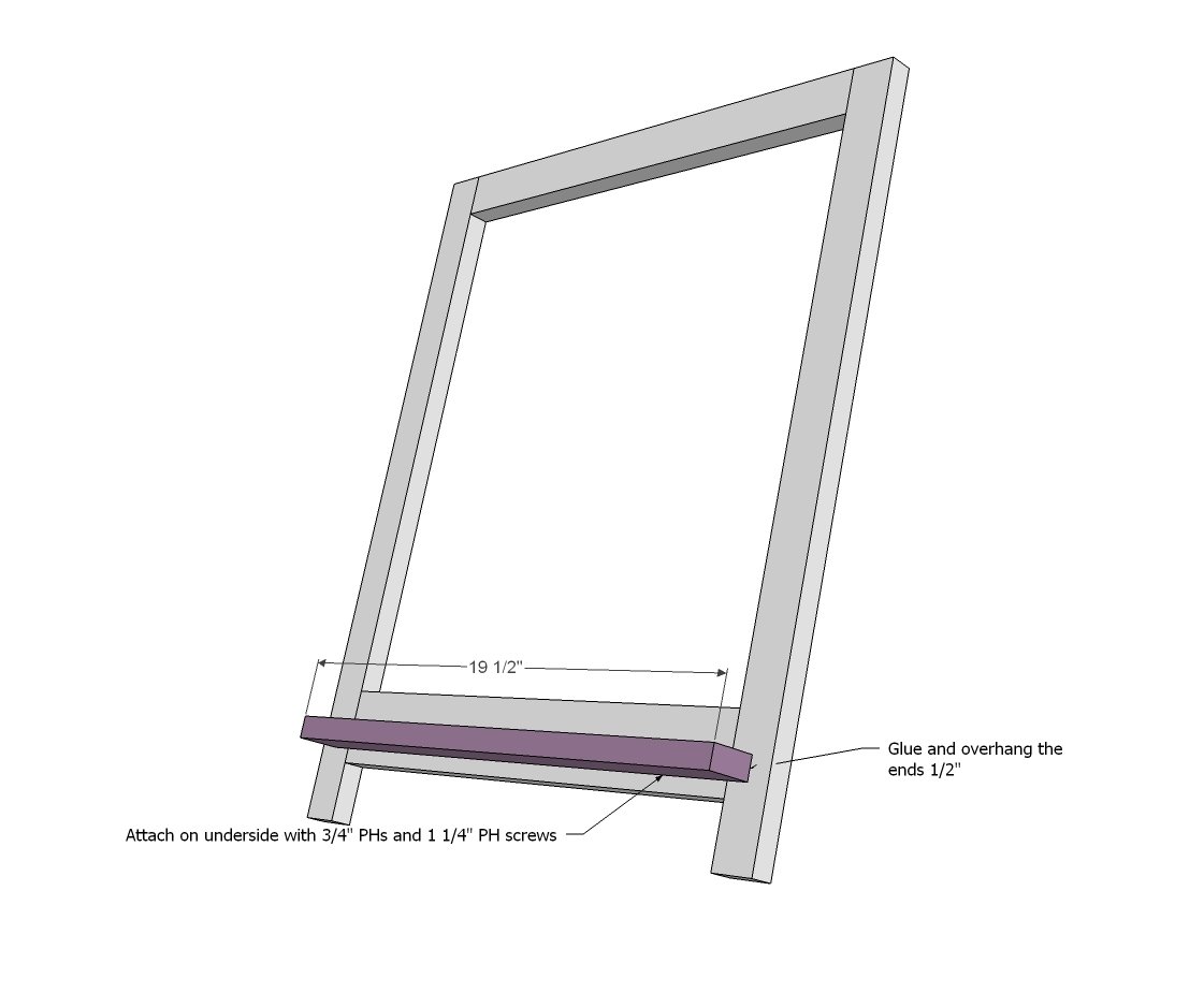 Folding Desktop Chalkboard Easel — step 2