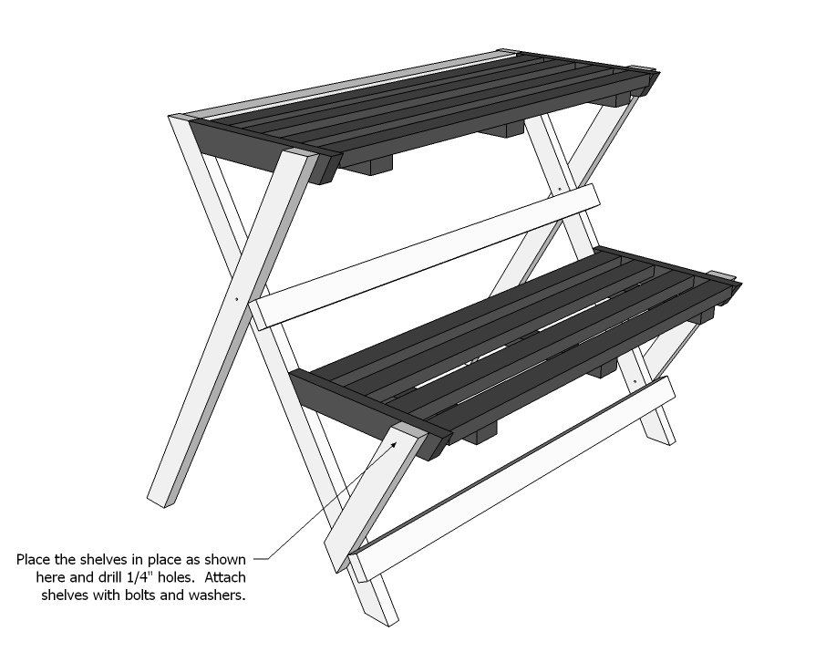Folding Plant Stand — step 7