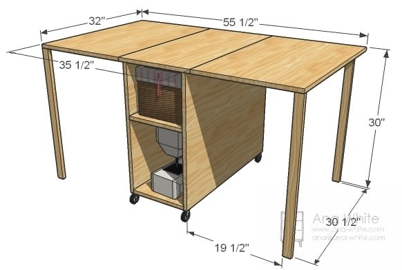 Folding Sewing Table — step 6