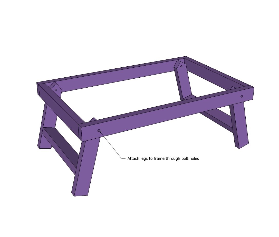 Folding Tray or Lap Desk — step 3