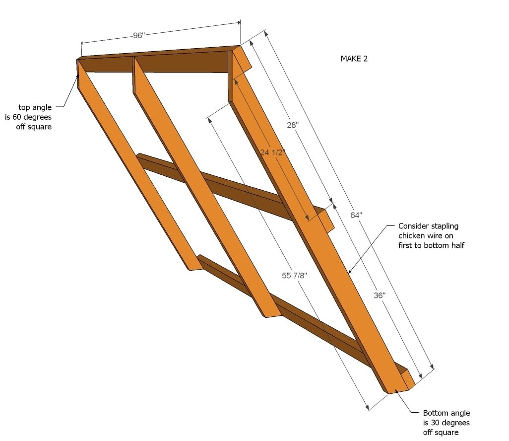 A Frame Chicken Coop Tractor — step 1