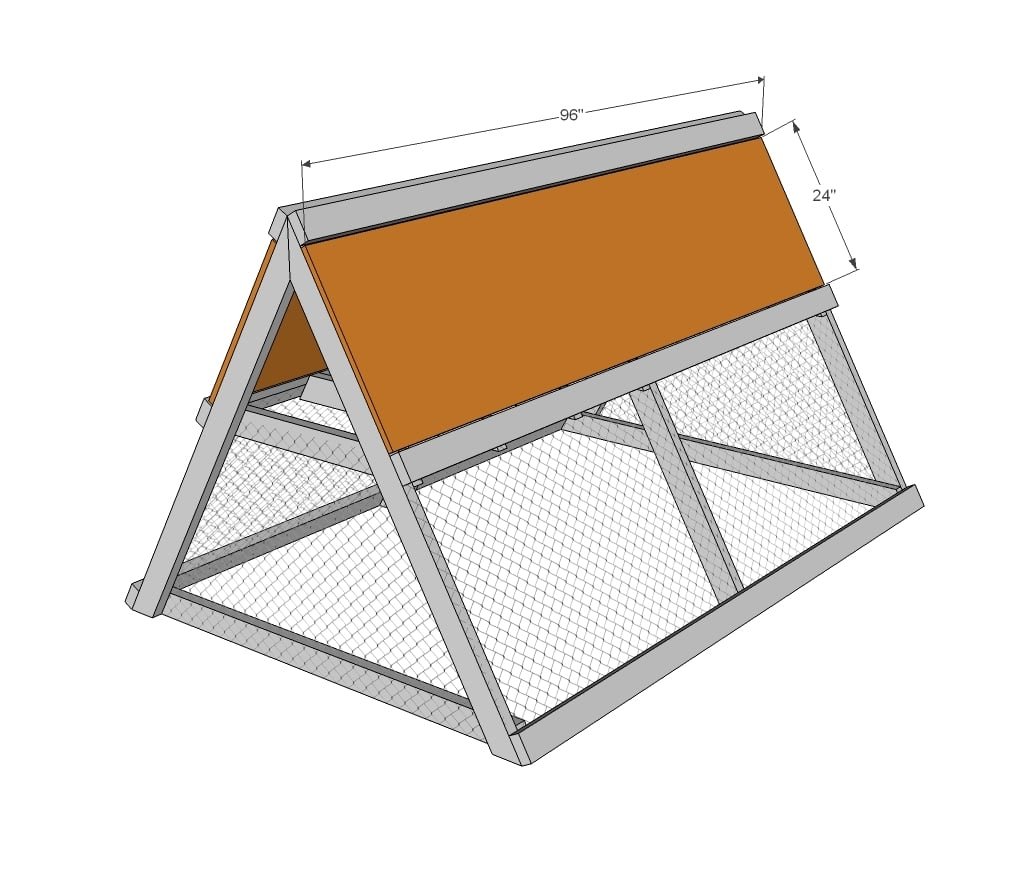 A Frame Chicken Coop Tractor — step 4