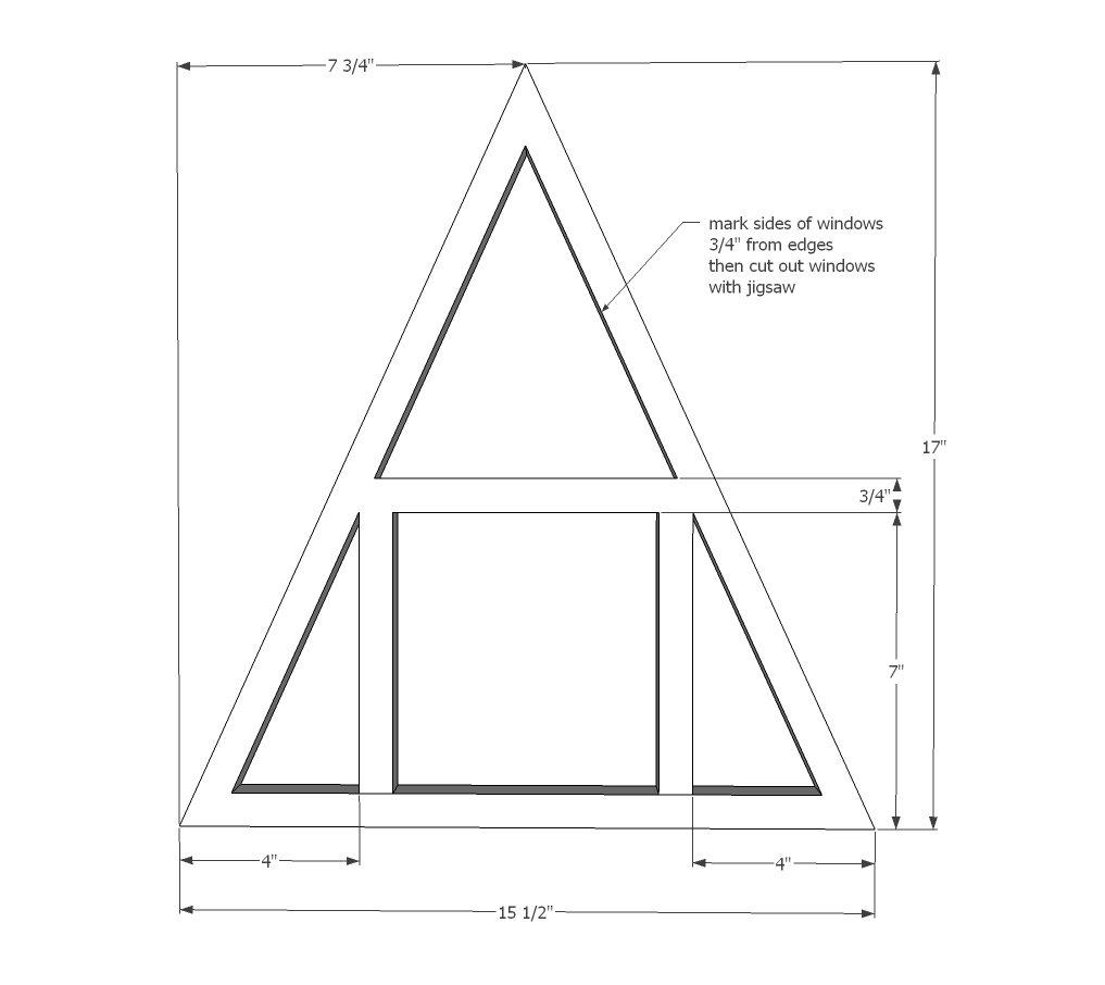 A Frame Dollhouse — step 1