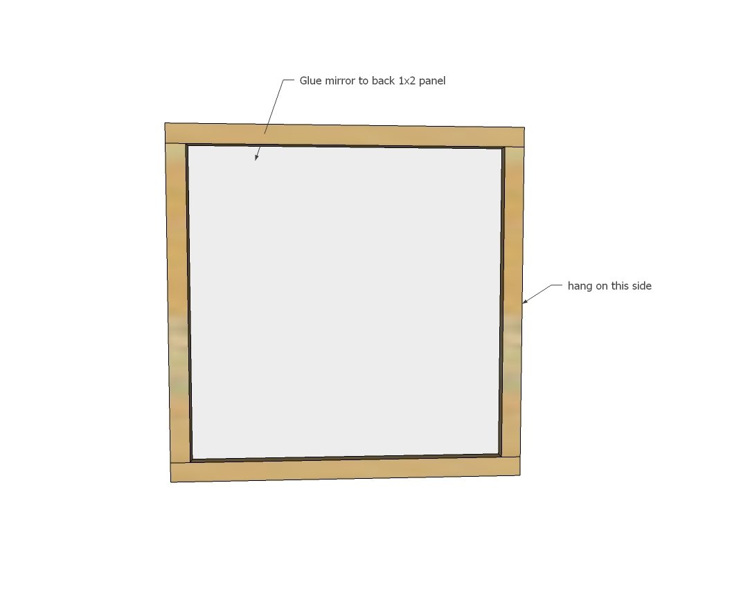 Framed Mirror Tile Wall Decor — step 3