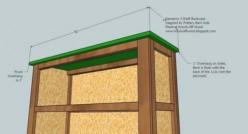 Framed Three Shelf Bookshelf — step 9