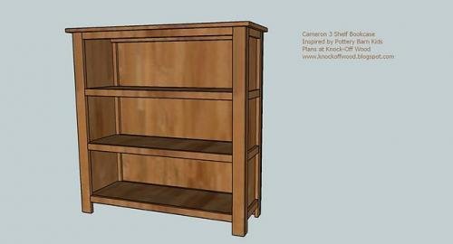 Framed Three Shelf Bookshelf — step 11