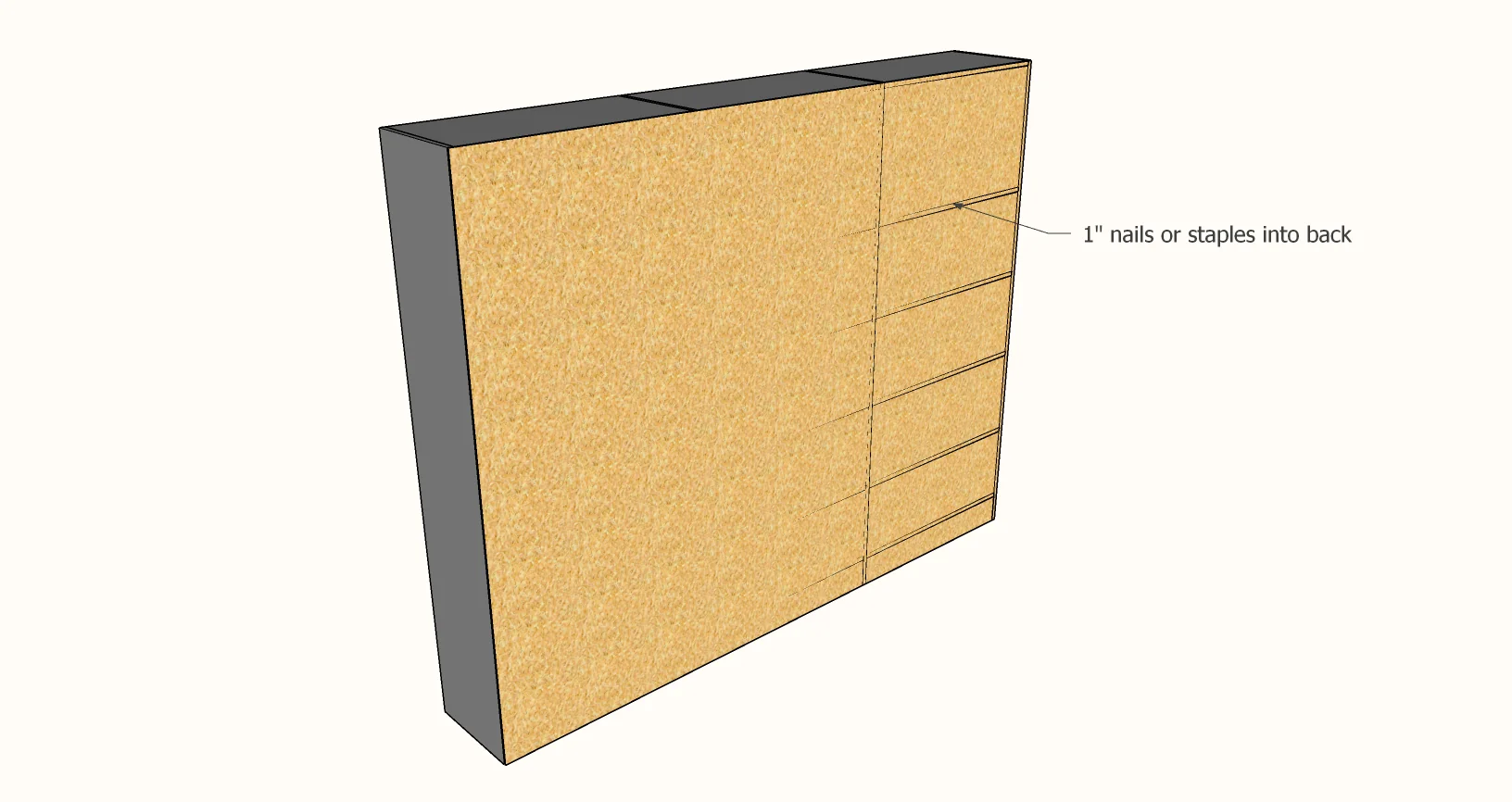 Frameless Bookshelf — step 3