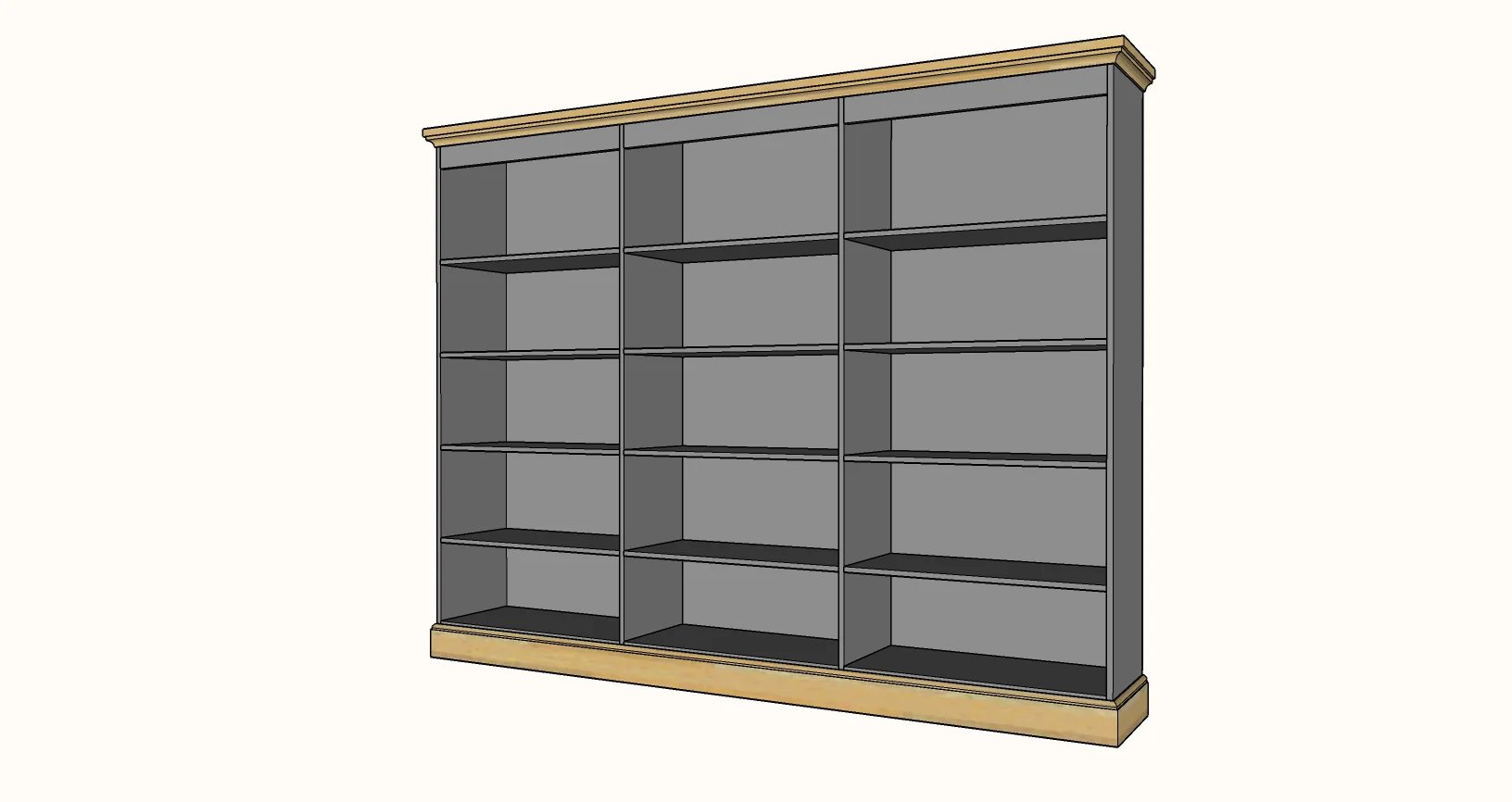Frameless Bookshelf — step 4